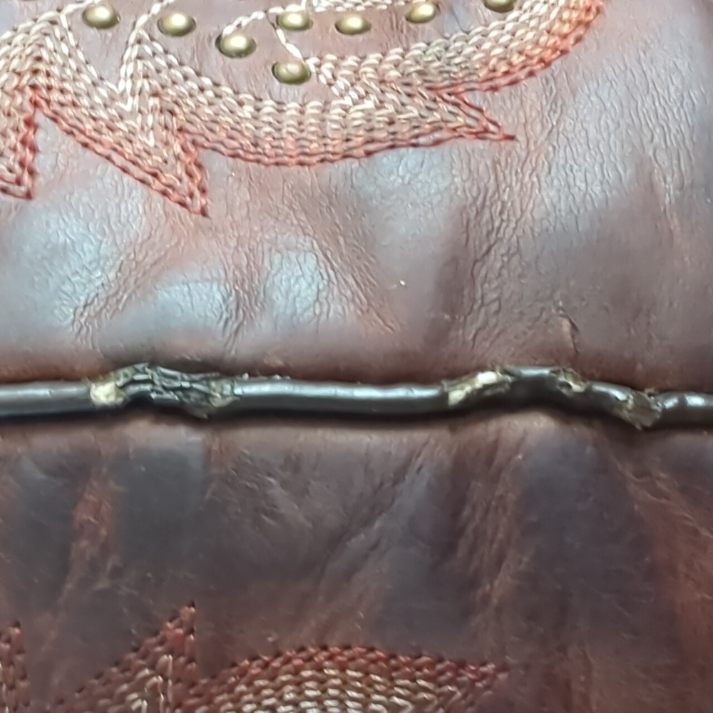 CORRAL ladies fancy studded brown leather boots style #G1031 snip toe sz 7 - Picture 16 of 16
